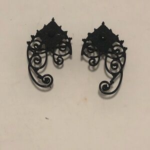 Black Pointy Ear Cuffs